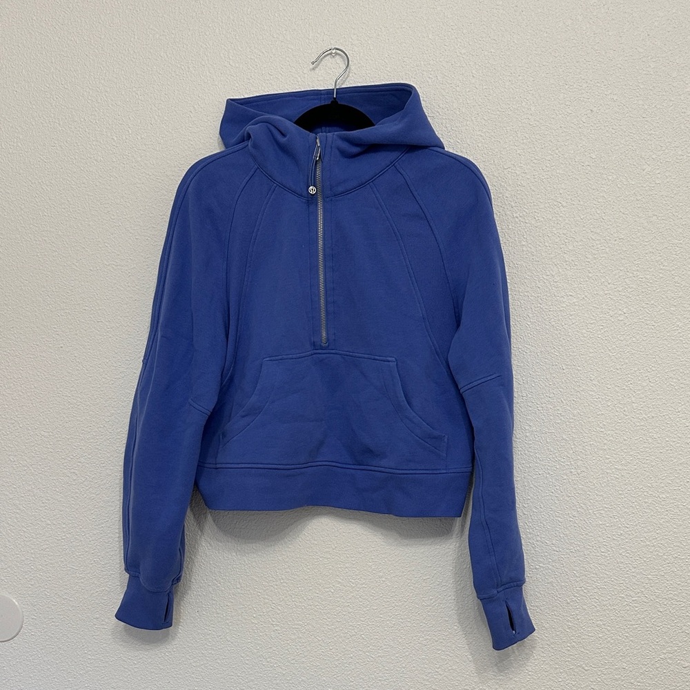 Lululemon oversized scuba half zip Blue Women's Hoodie